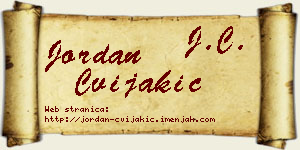 Jordan Cvijakić vizit kartica